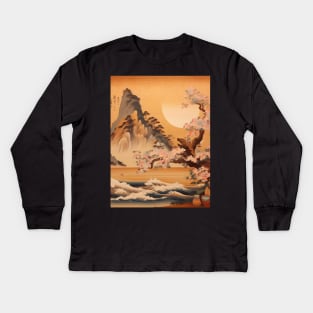 Japanese Art: Exploring Ancient Beauty and Modern Expression Kids Long Sleeve T-Shirt